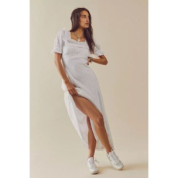 Free People Dresses & Skirts - NEW FREE PEOPLE ENDLESS SUMMER NOW AND FOREVER MIDI MAXI DRESS IN IVORY